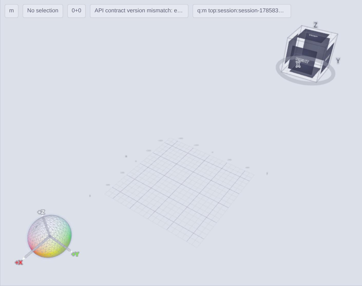 The guide’s viewport image shows the 3D canvas, axis orientation, and API-version mismatch/resource-load errors; no magnetization field is rendered.